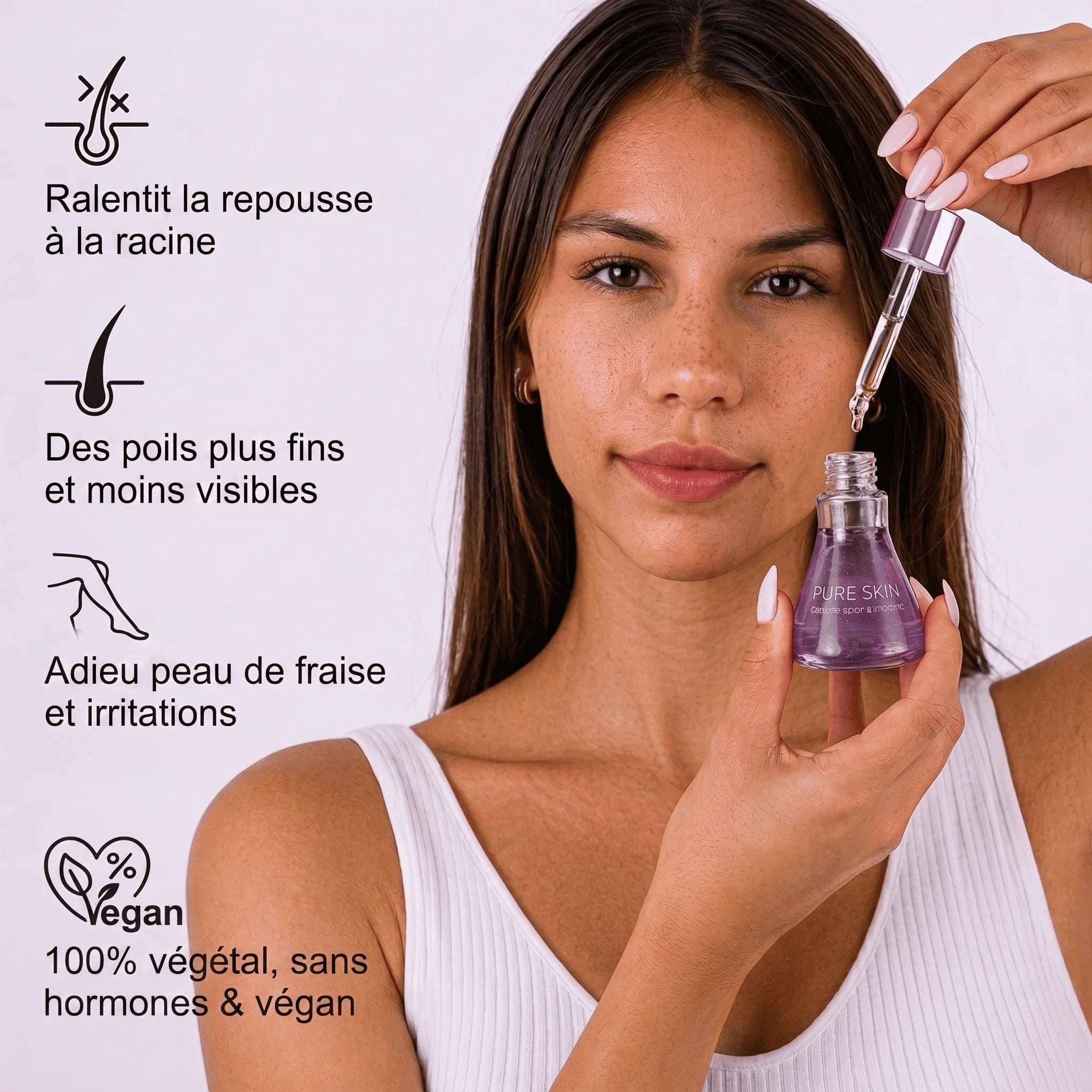 PureSkin - Sérum lissant anti-repousse de poils